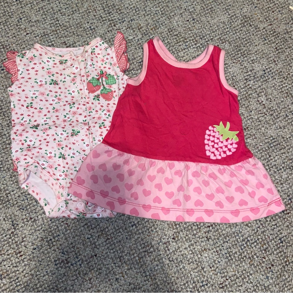 Newborn Strawberry Themed Clothes